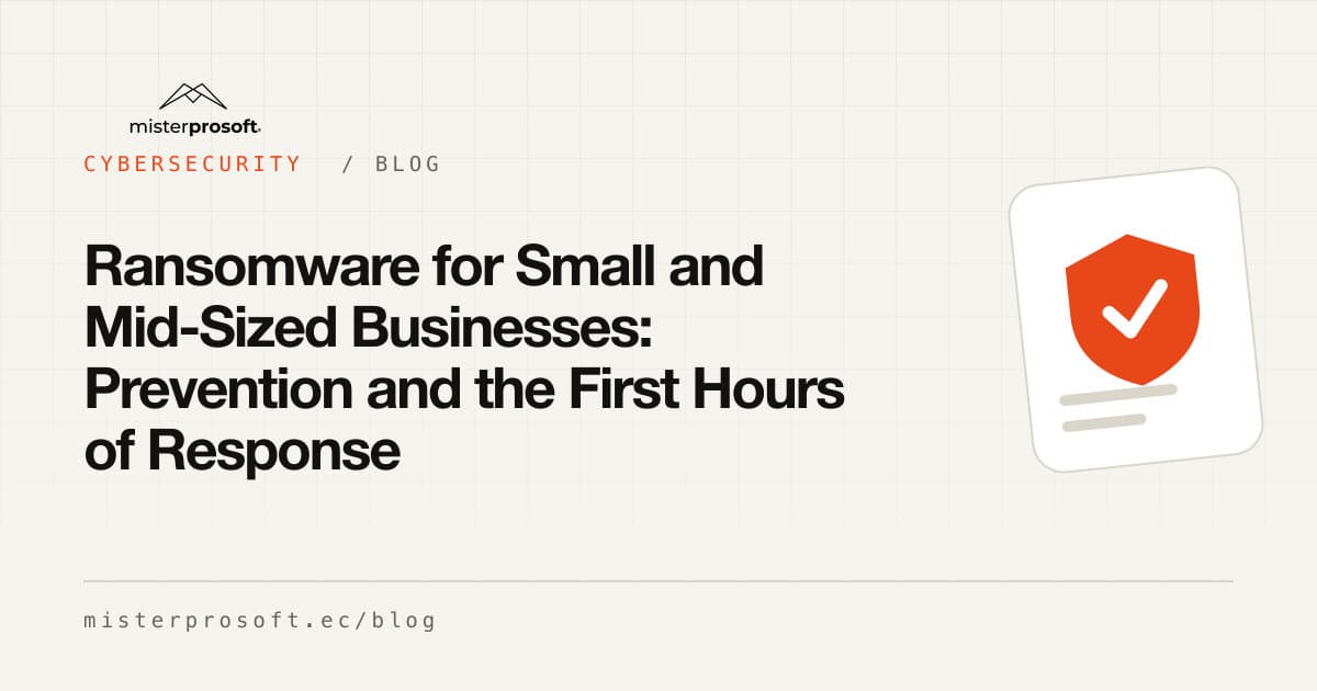 Ransomware for Small and Mid-Sized Businesses: Prevention and the First Hours of Response